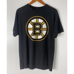 NHL OLD TIME HOCKEY Boston Bruins Original Black T-Shirt Men's Medium